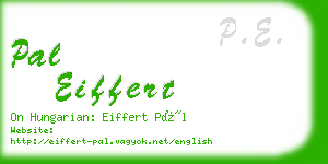 pal eiffert business card